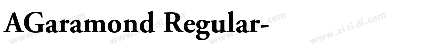 AGaramond Regular字体转换